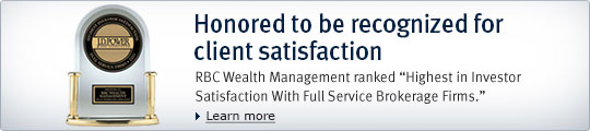 RBC Wealth Management ranked "Highest in Investor Satisfaction"